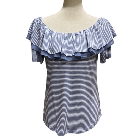 Hem & Thread Off-the-Shoulder Ruffled Top Size Large New - Picture 1 of 11